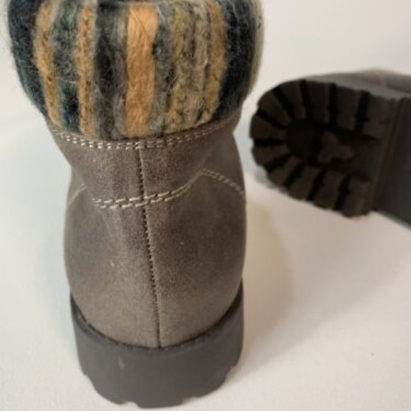 Cliffs By White Mountain Women Brown Lace Up High Top Winter Ankle Boot Size 10 - Picture 4 of 10